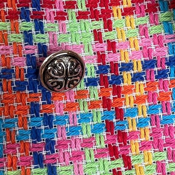 Vanessa Zani Made in Italy Cotton Multicolour Tweed Blazer Size M - Picture 6 of 9